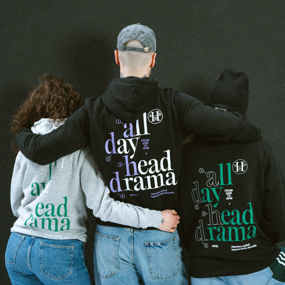 NOWOŚĆ! Bluza z kapturem "ADHD - All Day Head Drama"